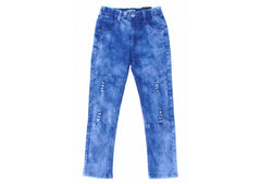 DISTRESSED AUTHORITY JEANS - BLUE