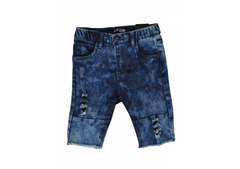 DISTRESSED AUTHORITY SHORTS - BLUE